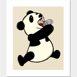 Panda Eating a Burrito Posters and Art